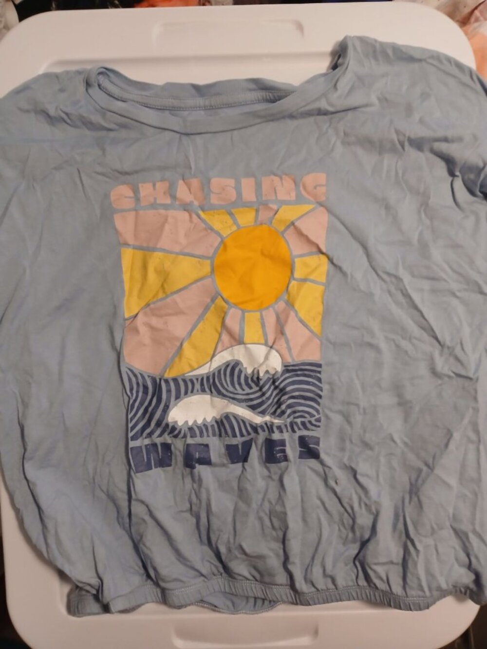 Bixby Nomad Girls L 12/14 Blue Shirt